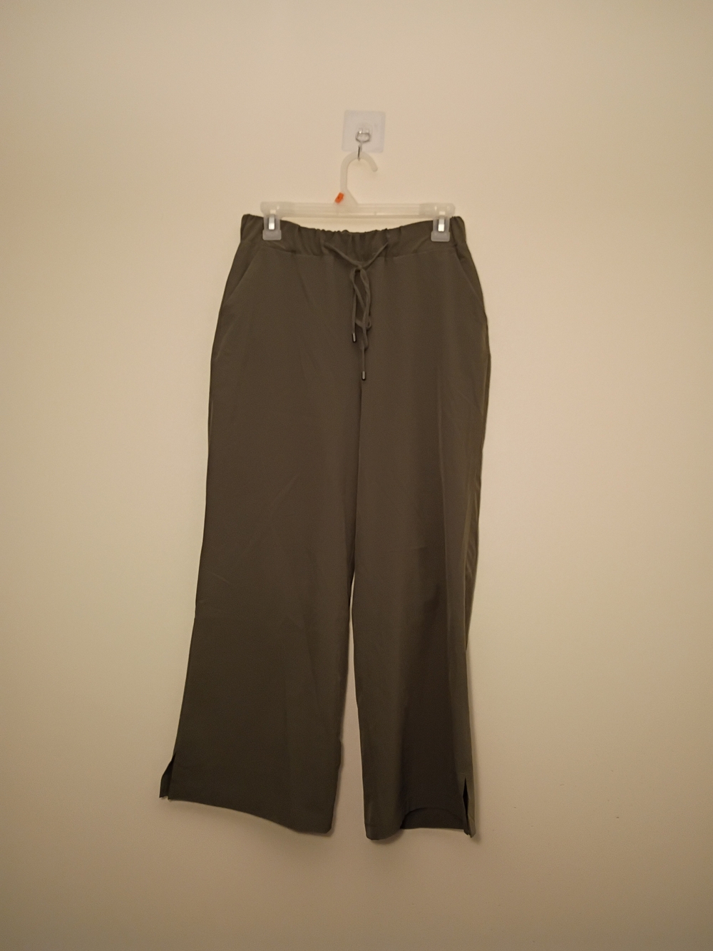 a new day Olive Wide-Leg Drawstring Ankle Pants